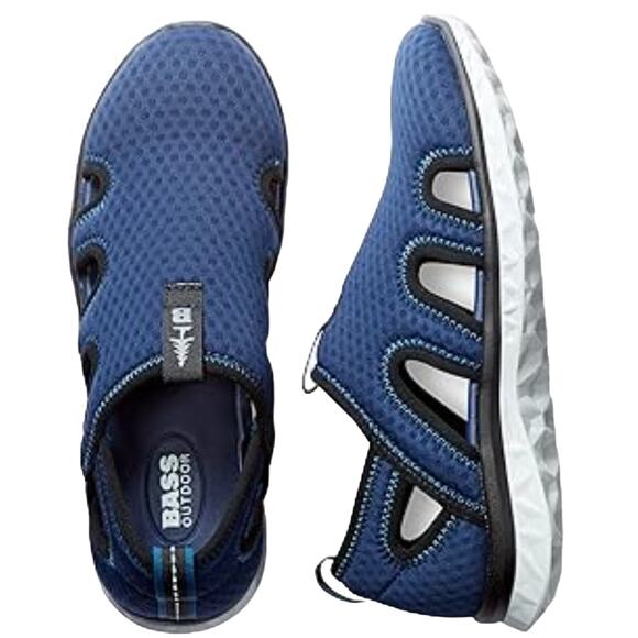 Bass Outdoor Hex Mesh Vent Blue Shoes, US 13" Mens Shoes Slip On Shoes Sandals - Picture 2 of 4